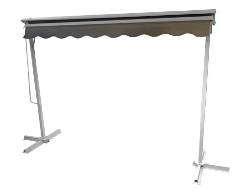 Rojaplast P4512 szabadon álló napellenző 4 x 3 m - szürke