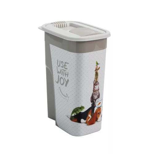 Rotho Flo "use with joy" műanyag táptartó 4.1 L - állatmintás
