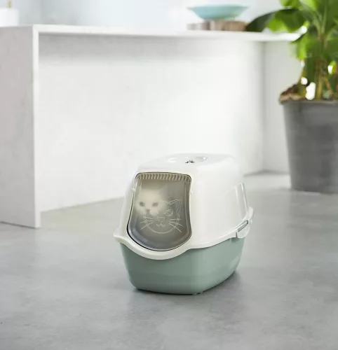 Rotho Eco bailey műanyag macska WC - zöld
