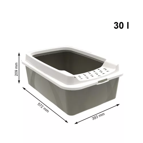Rotho Eco bonnie macska WC, 30 L - cappuccino/krém