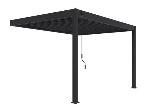 Rojaplast intro plus alumínium bioklimatikus pergola, falhoz rögzíthető 4 X 3 méteres - szürke antracit