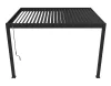 Rojaplast intro plus alumínium bioklimatikus pergola, falhoz rögzíthető 4 X 3 méteres - szürke antracit