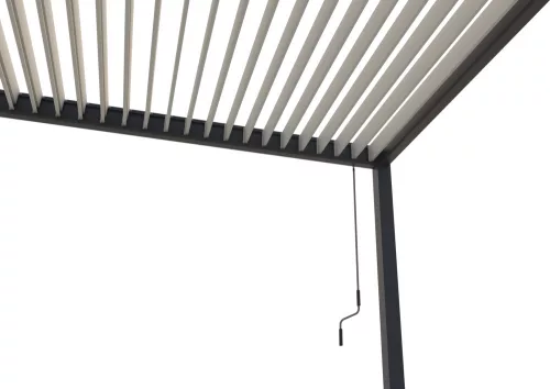 Rojaplast intro plus alumínium bioklimatikus pergola, falhoz rögzíthető 4 X 3 méteres - szürke antracit