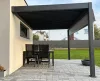 Rojaplast intro plus alumínium bioklimatikus pergola, falhoz rögzíthető 4 X 3 méteres - szürke antracit