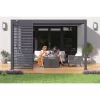 Rojaplast intro plus alumínium bioklimatikus pergola, falhoz rögzíthető 4 X 3 méteres - szürke antracit