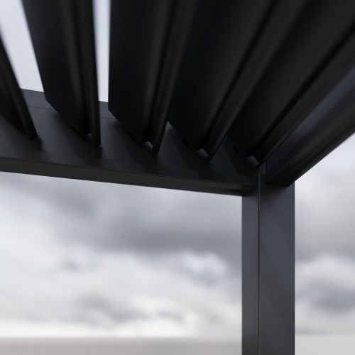 Rojaplast intro plus alumínium bioklimatikus pergola, szabadon álló, 4 X 3 méteres - szürke antracit