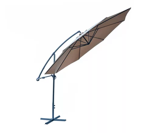 Rojaplast 8080 függő napernyő, hajtókarral - bézs - ø 350 cm