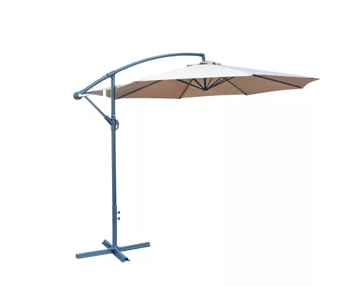 Rojaplast 8080 függő napernyő, hajtókarral - bézs - ø 350 cm