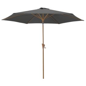   Rojaplast Wood dönthető napernyő talp nélkül - 3 M - szürke