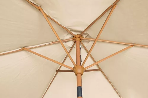 Rojaplast Wood dönthető napernyő talp nélkül - 3 M - bézs