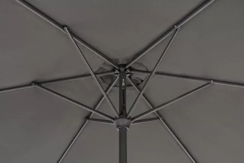 Rojaplast álló, dönthető napernyő talp nélkül, szürke - ø 300 cm