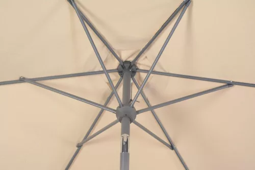 Rojaplast álló, dönthető napernyő talp nélkül, bézs - ø 300 cm