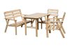 Rojaplast Nordic fenyőfából készült kerti bútor garnitúra- natúr 