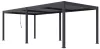 Rojaplast Intro Duo bioklimatikus alumínium pergola - szabadon álló - 7,2 x 3,6 méteres, szürke antracit