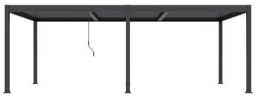 Rojaplast Intro Duo bioklimatikus alumínium pergola - szabadon álló - 7,2 x 3,6 méteres, szürke antracit