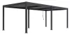 Rojaplast Intro Duo bioklimatikus alumínium pergola - szabadon álló - 7,2 x 3,6 méteres, szürke antracit