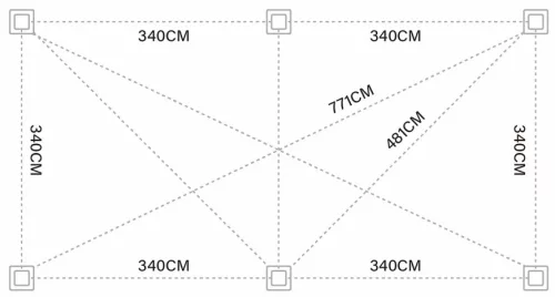 Rojaplast Intro Duo bioklimatikus alumínium pergola - szabadon álló - 7,2 x 3,6 méteres, szürke antracit