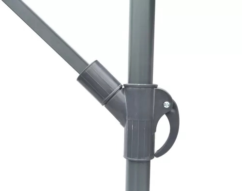 Rojaplast Exclusive függő napernyő hajtókarral, terrakotta - ø 300 cm 