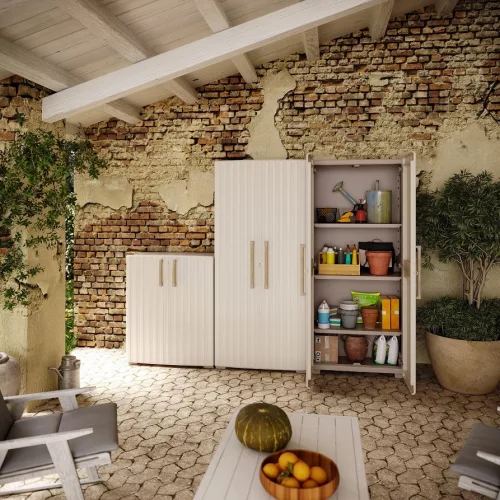 Keter Groove tall műanyag szekrény bézs