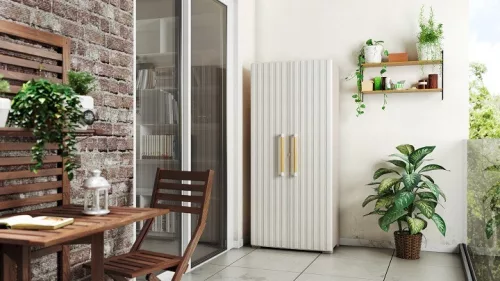 Keter Groove tall műanyag szekrény bézs