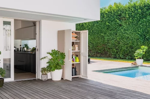 Keter Groove tall műanyag szekrény bézs