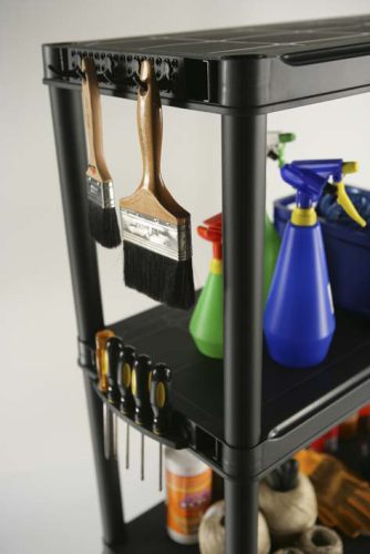 Keter Regál plus 120/5 műanyag 5 szintes tárolópolc - fekete