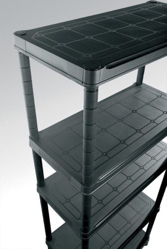 Keter Regál plus 80/5 műanyag 5 szintes tárolópolc - fekete