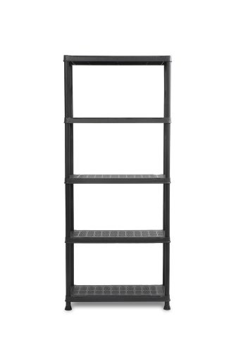 Keter Regál plus 75/5 műanyag 5 szintes tárolópolc - fekete