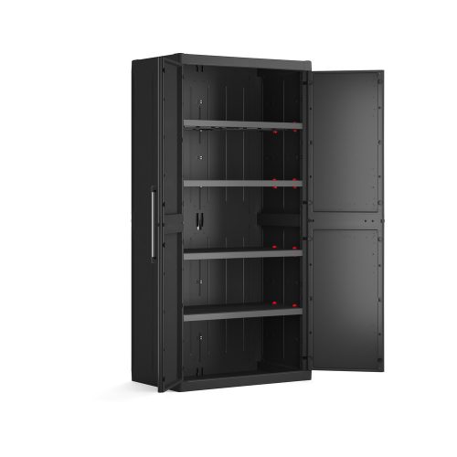 Keter Detroit high XL műanyag szekrény - fekete