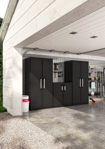 Keter Detroit high XL műanyag szekrény - fekete