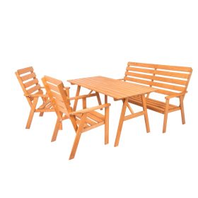   Rojaplast Sylva fenyőfából készült kerti bútor garnitúra, 150 cm