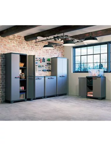 Keter Stilo low műanyag szekrény - szürke