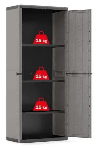 Keter Jolly high műanyag szekrény - szürke