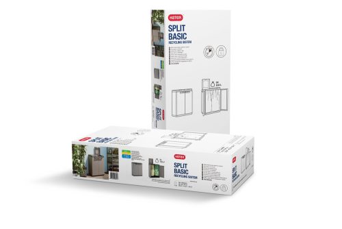 Keter Split cabinet basic műanyag szelektív hulladéktároló - szürke