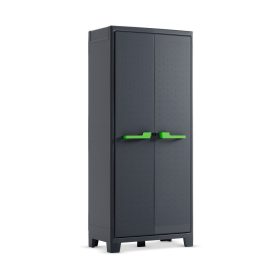 Keter Moby high műanyag szekrény - sötétszürke
