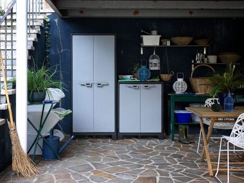 Keter Titan high műanyag szekrény - szürke 