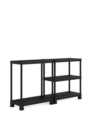 Keter Regál plus tribac 90/5 műanyag 5 szintes tárolópolc - fekete 