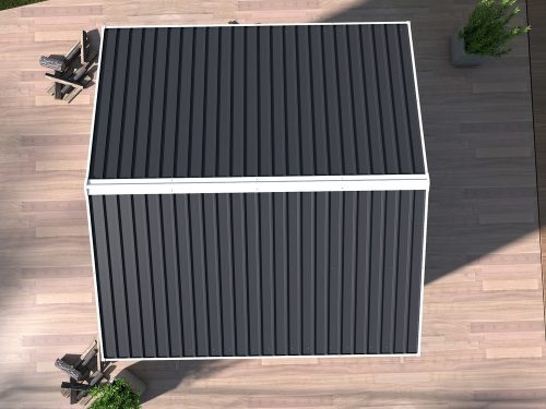 Rojaplast Archer "A" grey fém kerti ház, tároló - 213 x 127 x 195 cm, szürke 