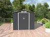 Rojaplast Archer "B" grey fém kerti ház, tároló - 213 x 191 x 195 cm, szürke 