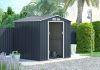 Rojaplast Archer "D" grey fém kerti ház, tároló - 277 x 255 x 202 cm, szürke 