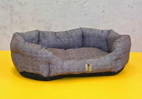 Petsy Bobík pamut kutyafekhely - barnás-szürke - 65 cm