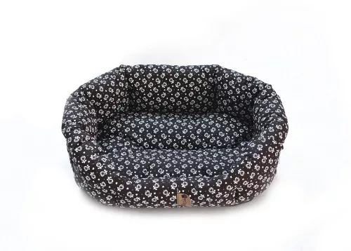 Petsy Lasky pamut kutyafekhely - barna-fehér mintás - 65 cm