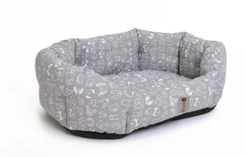 Petsy Max pamut kutyafekhely, 65 cm - szürke mintás