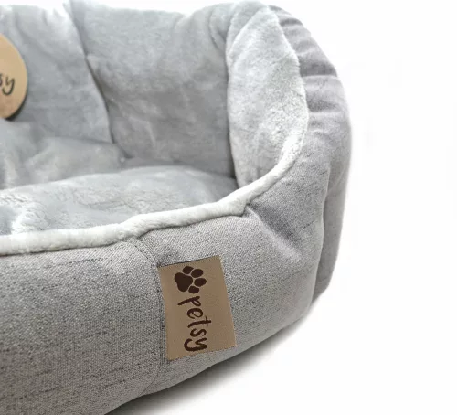 Petsy Alík puha gyapjú kutyafekhely - szürke - 65 cm