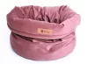 Petsy Royal basket kutya, macska bársonyos poliészter fekhely - pink - Ø 40 cm