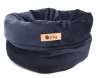 Petsy Royal basket kutya, macska bársonyos poliészter fekhely - kék - Ø 40 cm