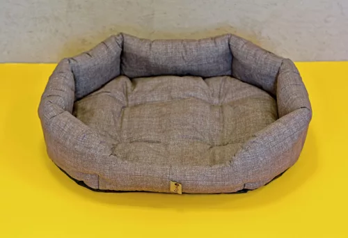 Petsy Bobík pamut kutyafekhely - barnás-szürke - 75 cm