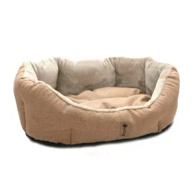 Petsy Ben puha gyapjú kutyafekhely - bézs-barna - 75 cm
