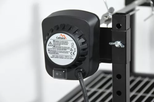 Faszén grill BARBECUE 60cm 230V motorral