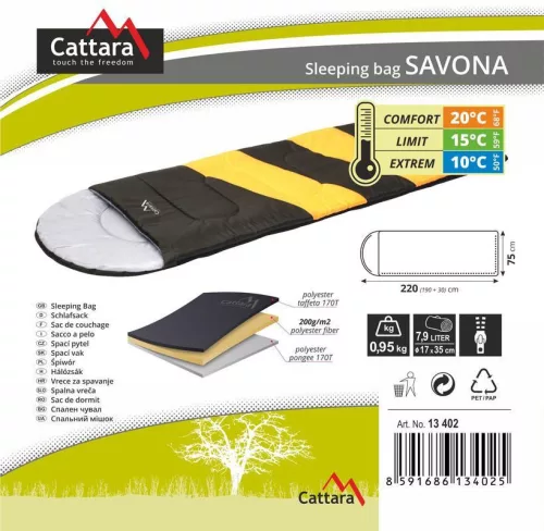 Hálózsák SAVONA +10°C